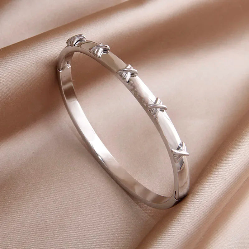 Gold Letter Cuff Bracelet