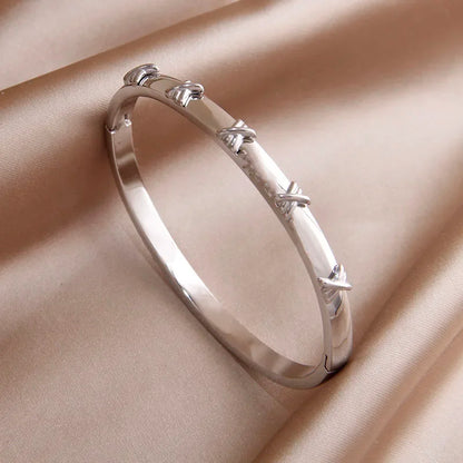 Gold Letter Cuff Bracelet