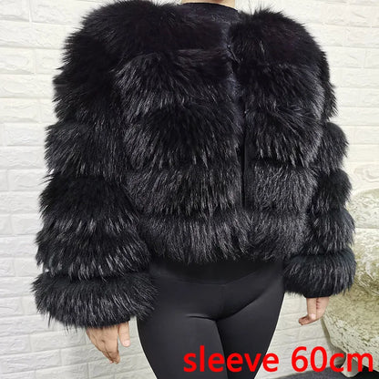 Raccoon Dog Fur Jacket