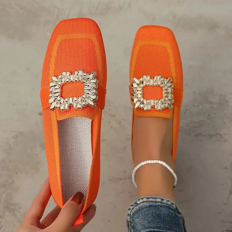 Women Comfortable Knitted Slip-on Shoes