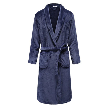 Men’s Plus Size Flannel Kimono Robe