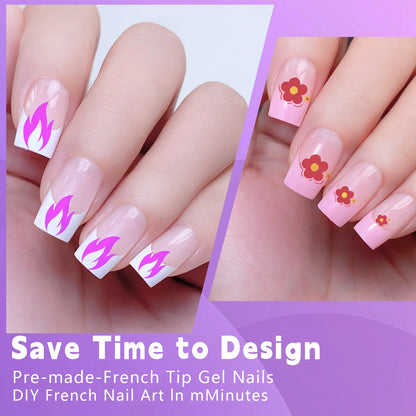 Multicolor Acrylic Nail Tips