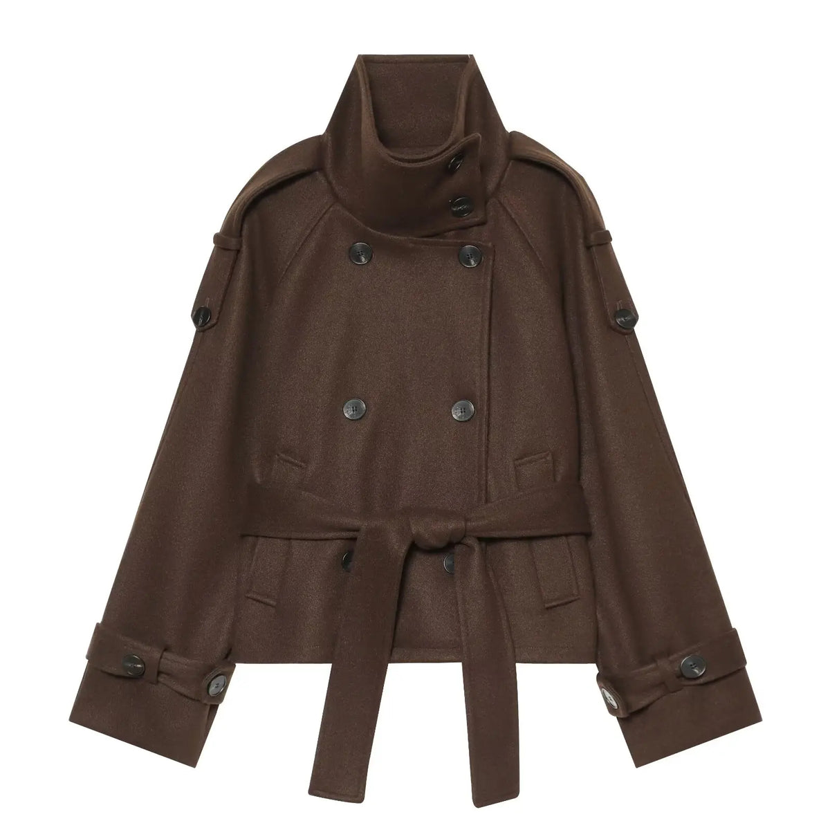 Double-Breasted Sash Coat