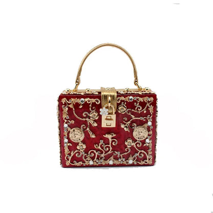 Beaded Sequined Evening Clutch