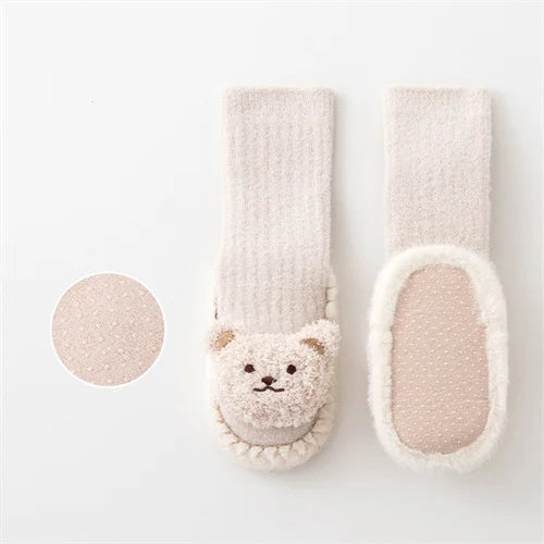 Cartoon Bear Baby Sock Shoes