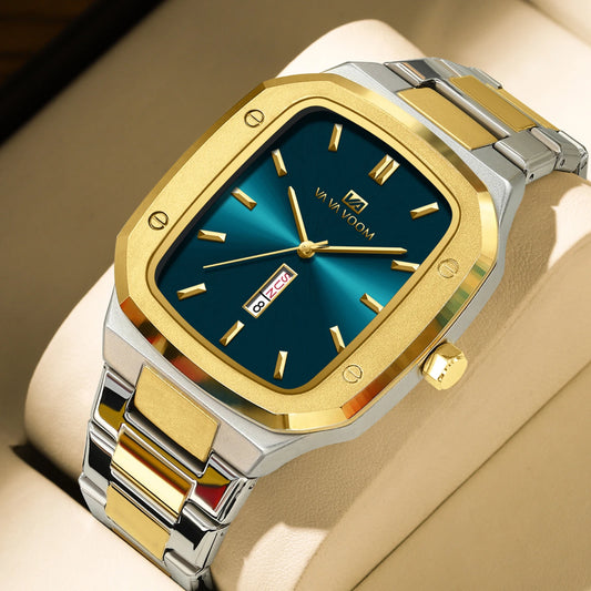 Men’s Square Quartz Wristwatch