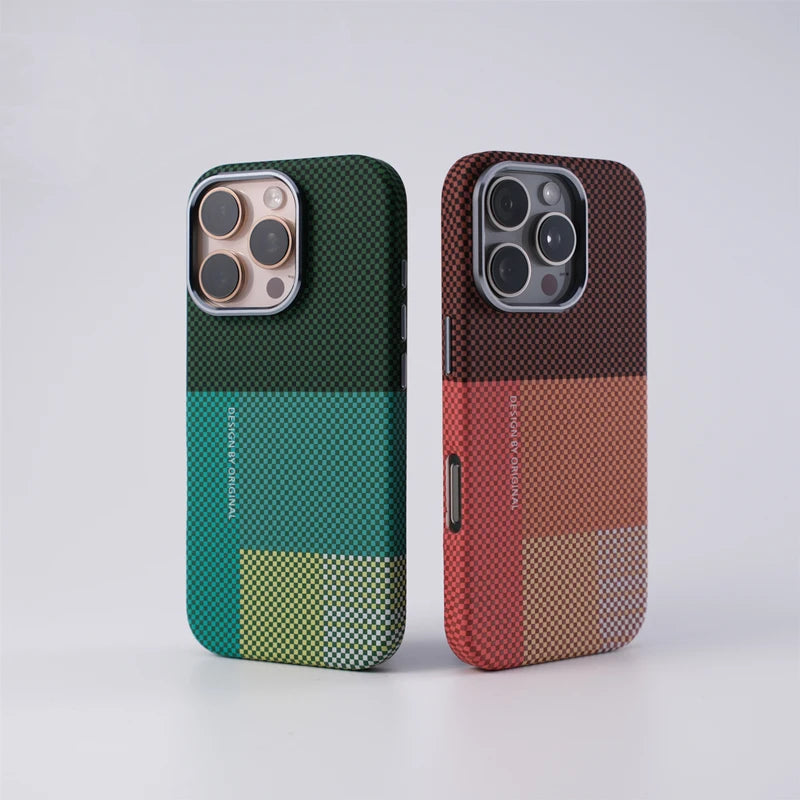 Pixel Grid Magnetic Case for iPhone 17 Pro Max | 17 Pro | 16 Pro Max | 16 Pro | 15 Pro Max | 15 Pro | 14 Pro Max | 14 Pro