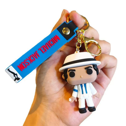 Michael Jackson Keychain Music Idol