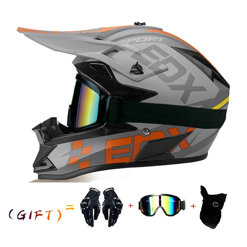 VGV Three-Piece Off-Road Motocross Helmet