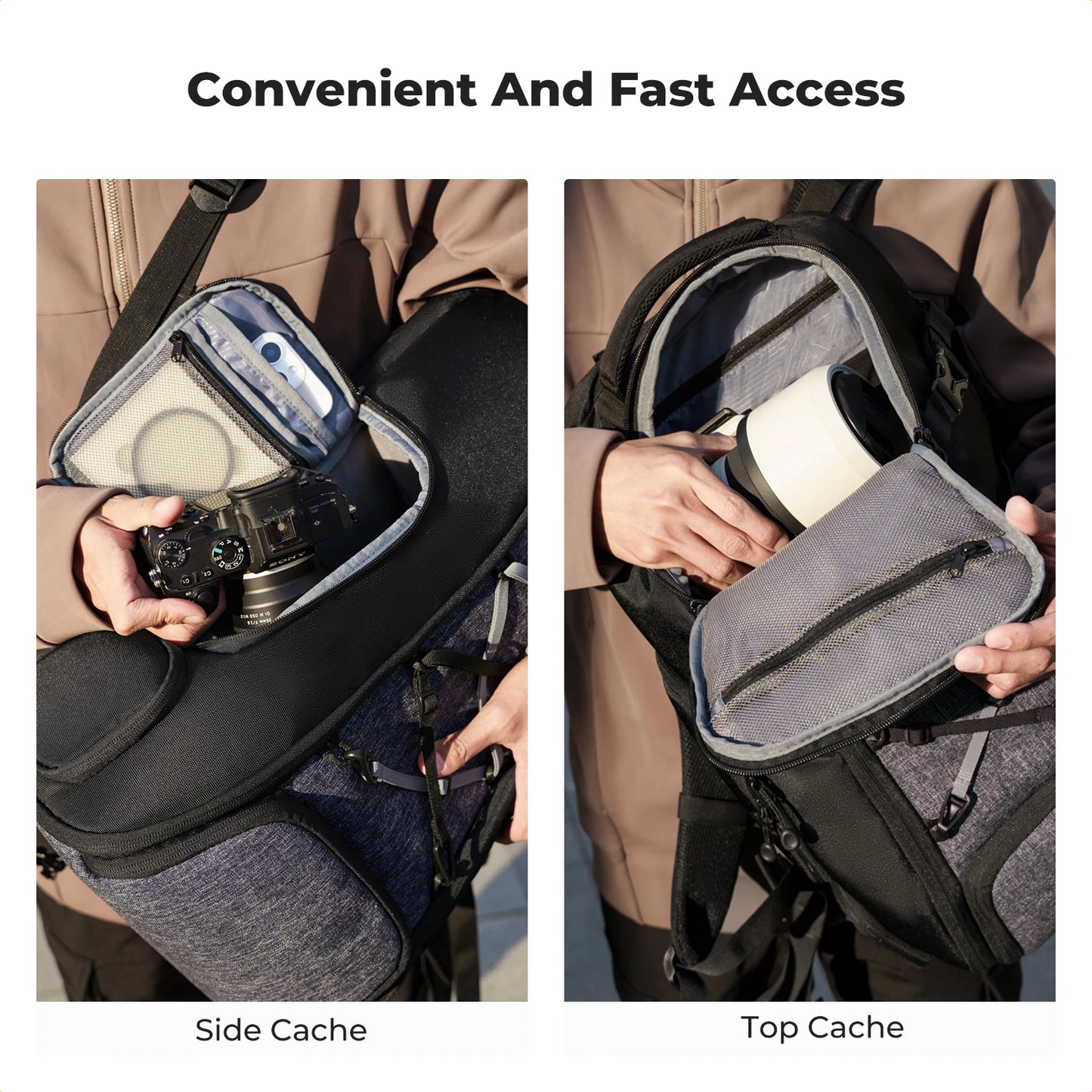 Large Waterproof Camera Backpack