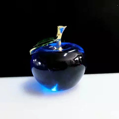 Transparent Crystal Apple Decor