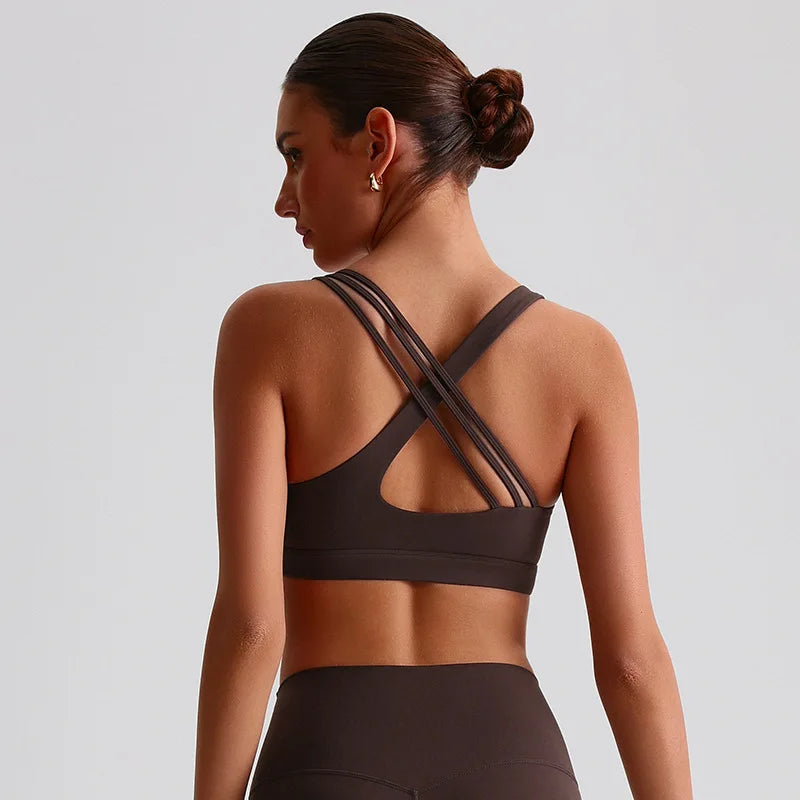 Solid Color Cross Back Fitness