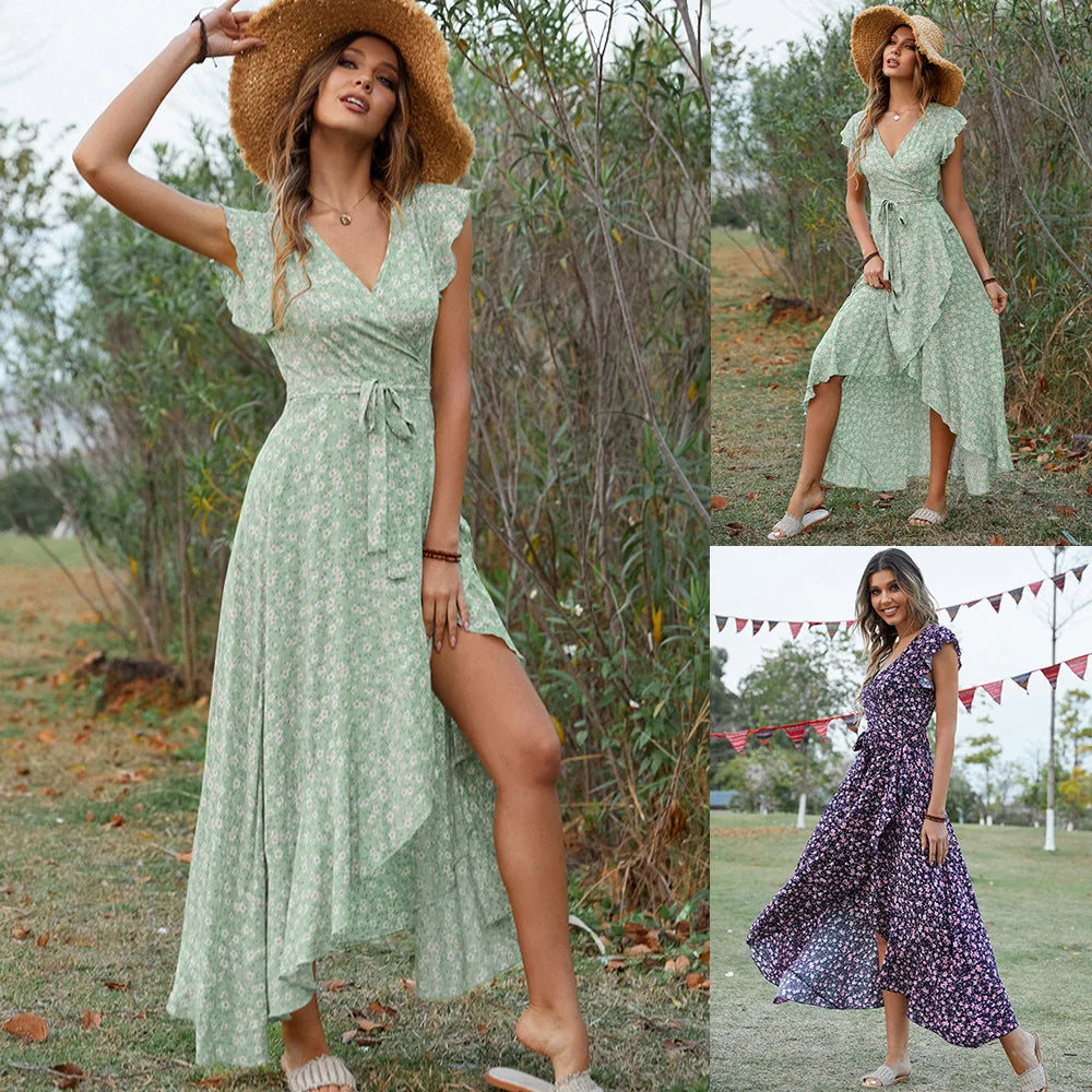 Bohemian Short-sleeve Dress