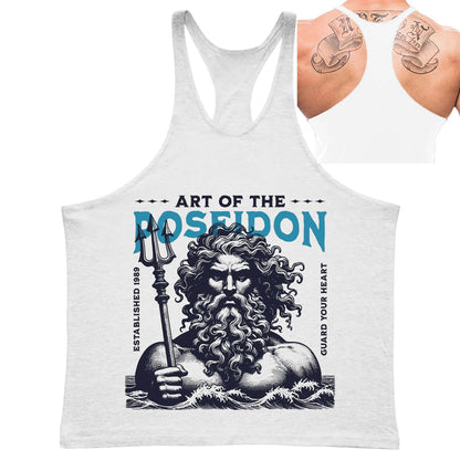 Poseidon Art Graphic Stringer Vest