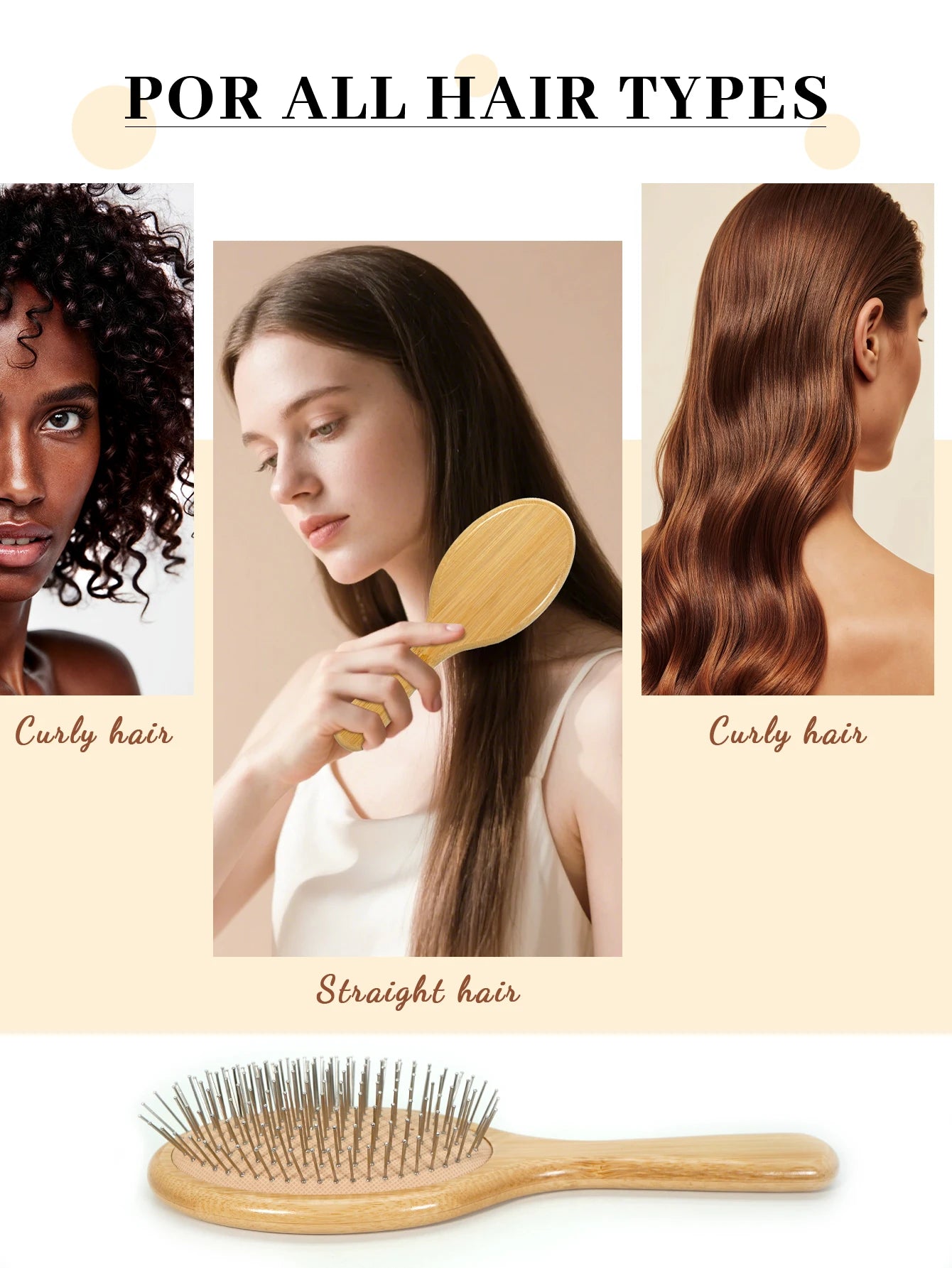 Bamboo Cushion Hair Brush