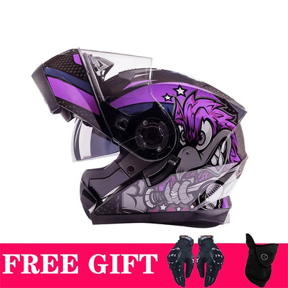BLD-162 Double-Visor Flip-Up Helmet