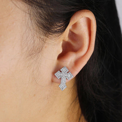 Cross Stud Earrings