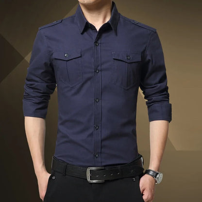 Military Style Casual Shirt