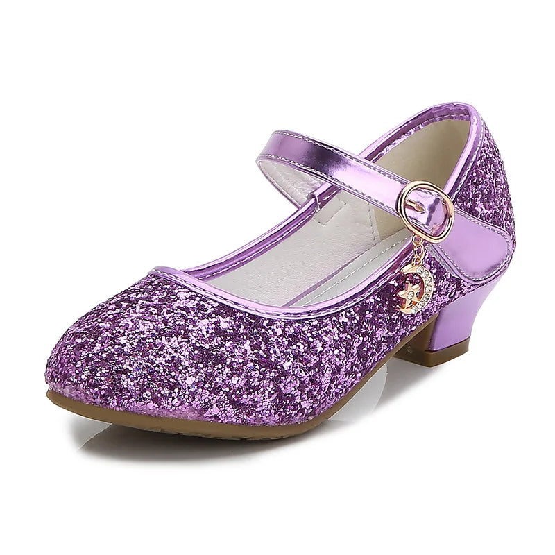 Leather Princess Heeled Shoes