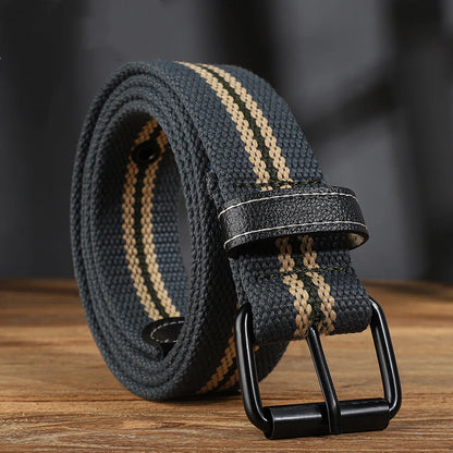 Extended canvas belt