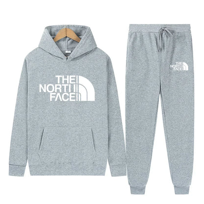 Unisex Two-Piece Hooded Tracksuit Set