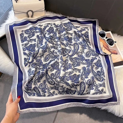 Scarves Shawl Print Satin Scarf