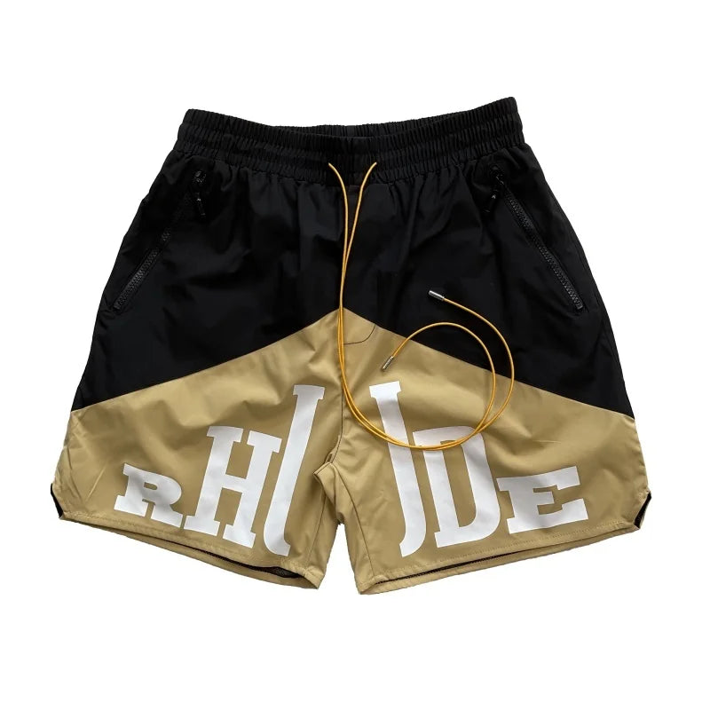 Letter Print Hip-Hop Beach Shorts