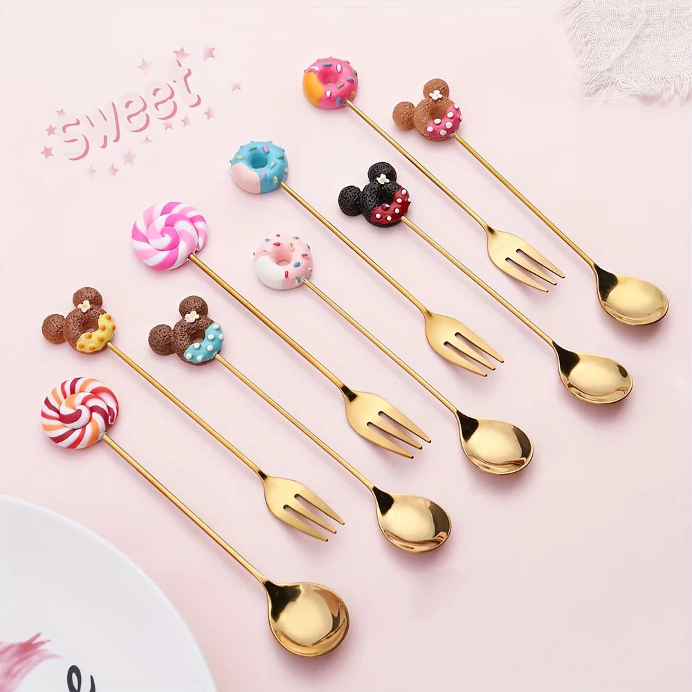 Metal Korean Style Creative Fork