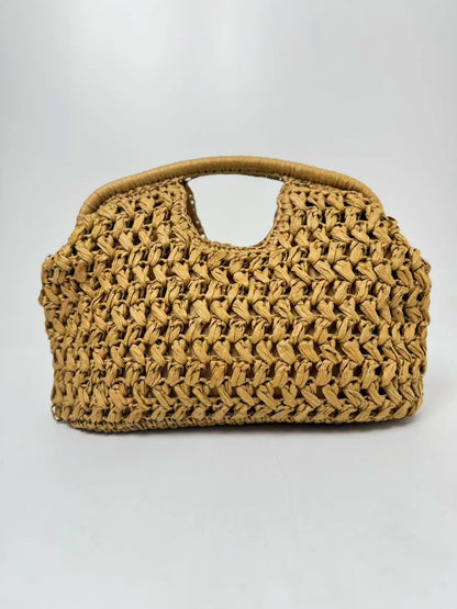Handwoven Basket Weave Clutch