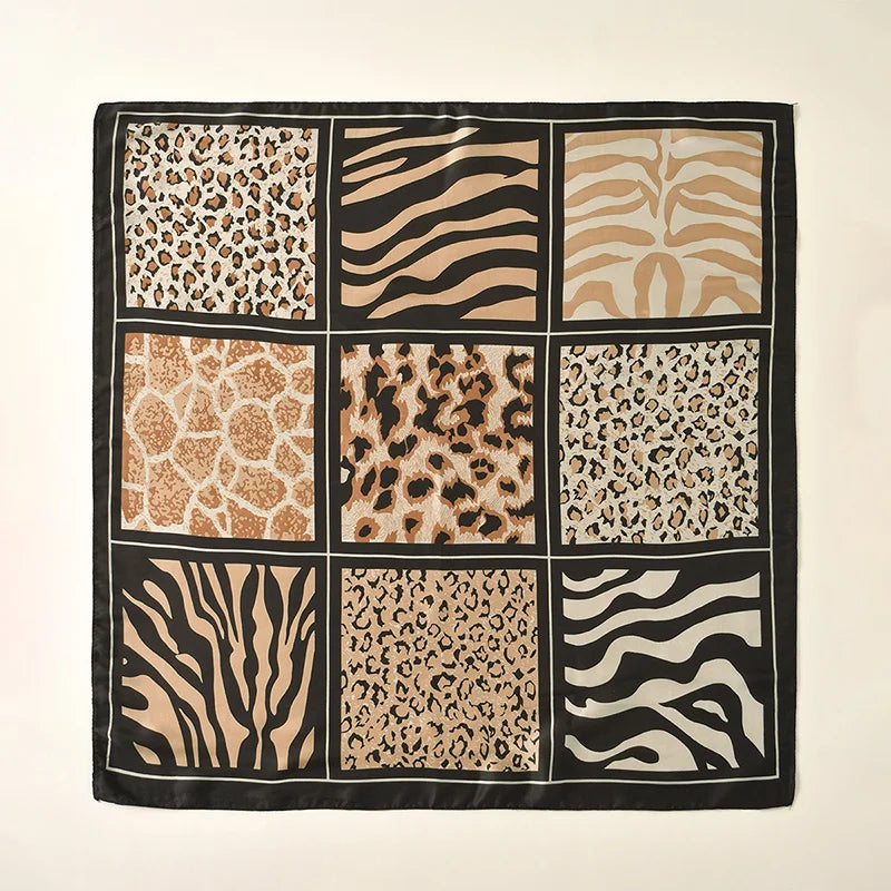 68cm Leopard Printed Square