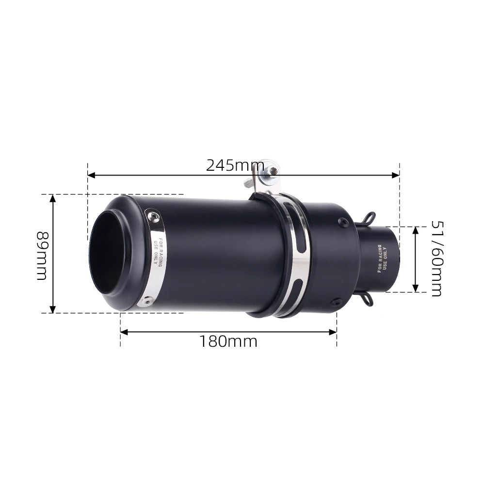 Universal 51mm GP-Project Racing Exhaust Muffler