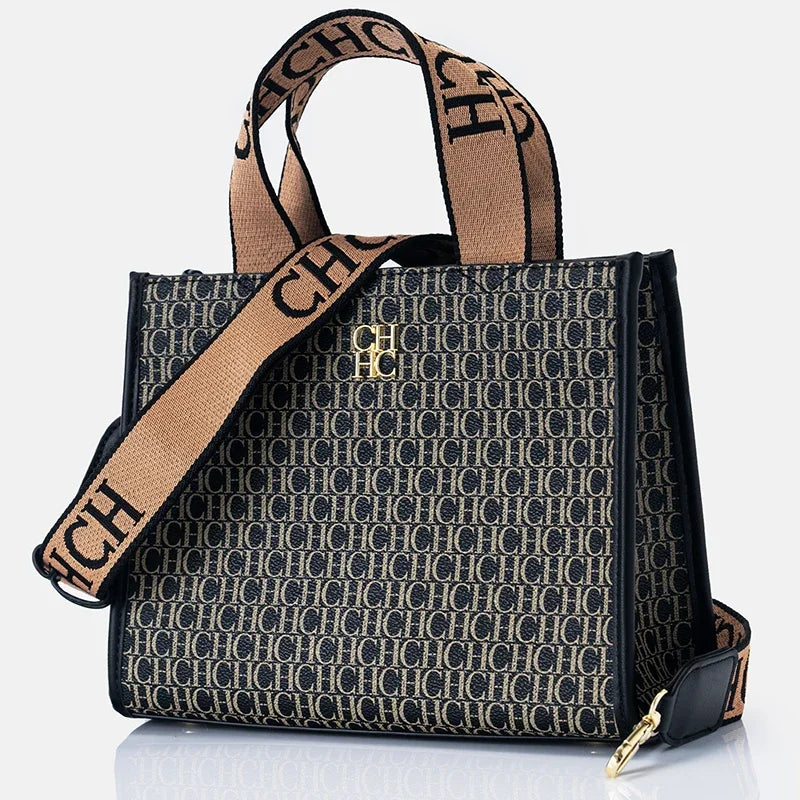Monogram Print PU Tote
