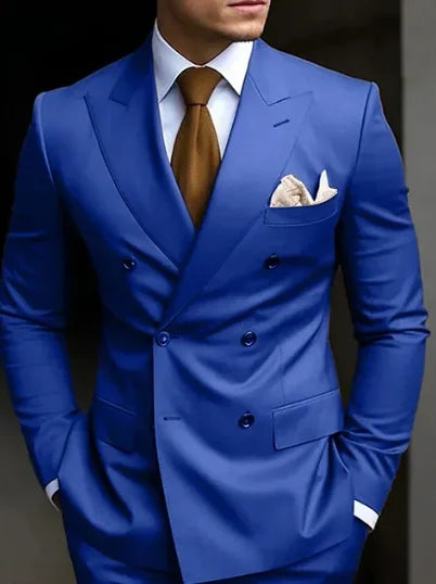 High Brown Double Breasted Suit