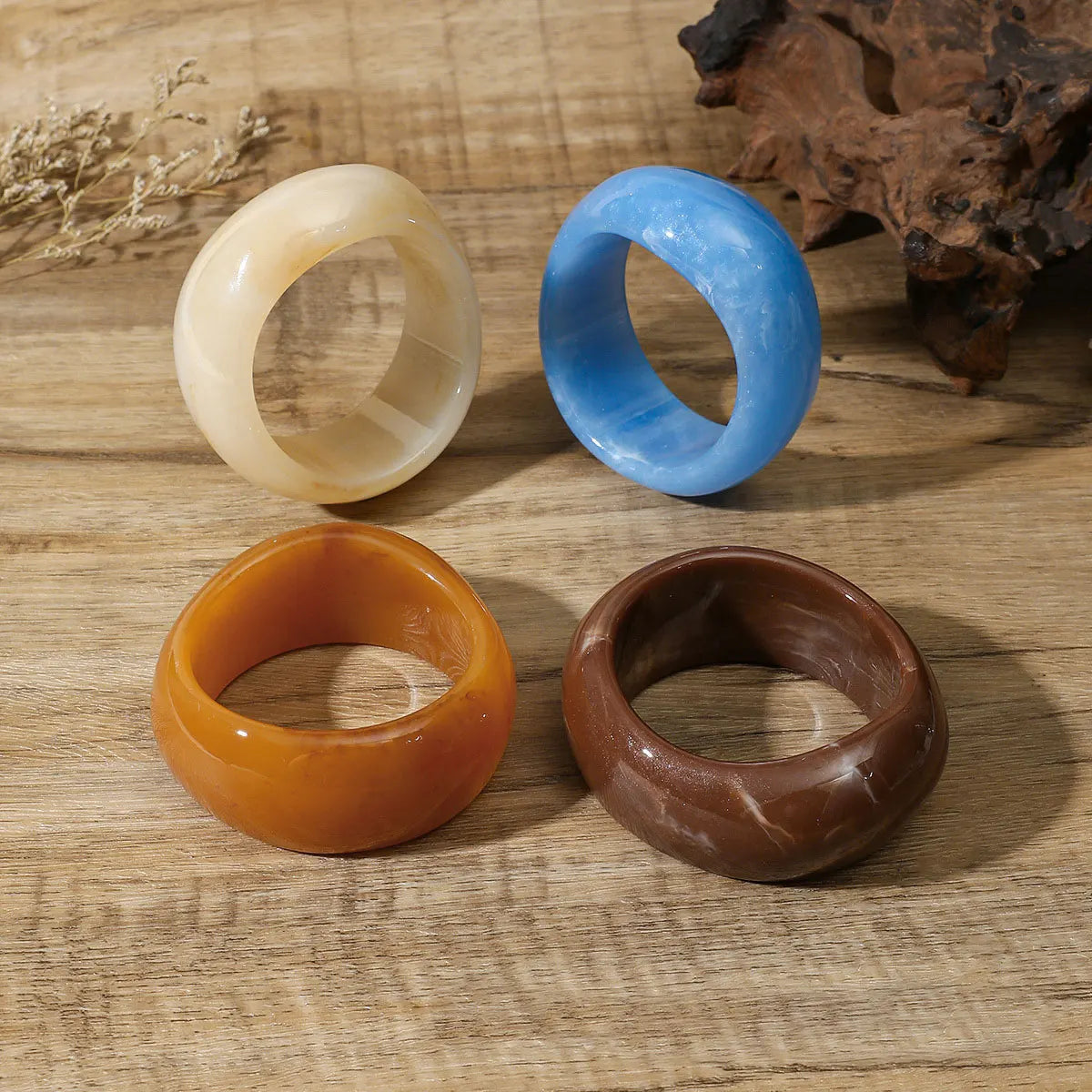 Fashion Irregular Acrylic Resin Bangles