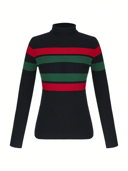 Striped Knit Pullover