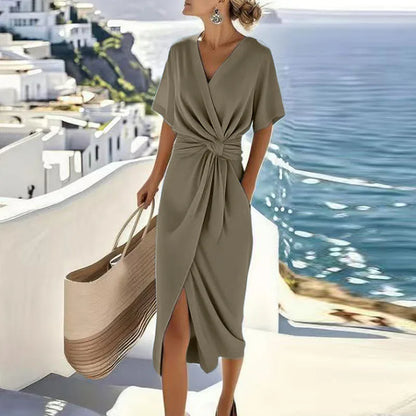 Pleated Mini Dress