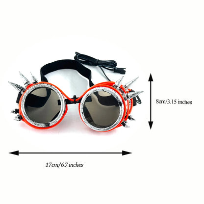 LED Steampunk Party Glasses