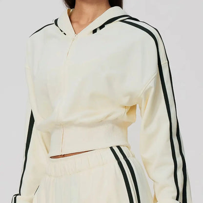 Thickened Hooded Zip Jacket