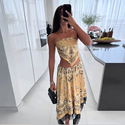 Slim Skirt Set