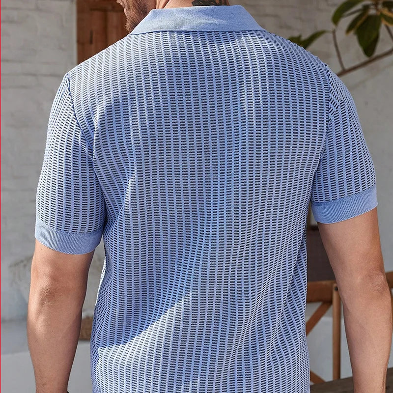 Casual Button Knit Shirt
