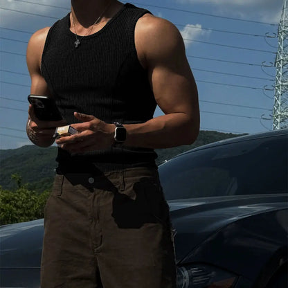 Ribbed Breathable Quick-Dry Tank Top