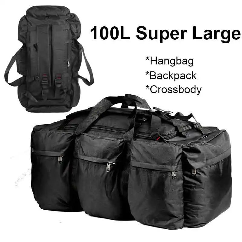 100L Camping Duffel Backpack
