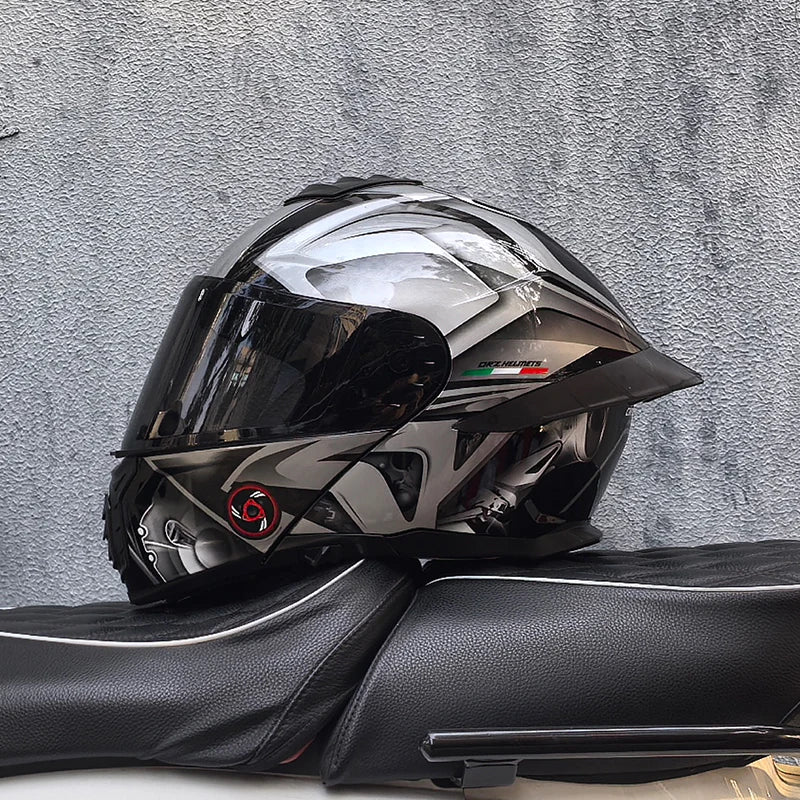 ORZ-B08A Glossy Mecha Racing Helmet