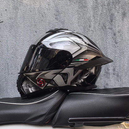ORZ-B08A Glossy Mecha Racing Helmet