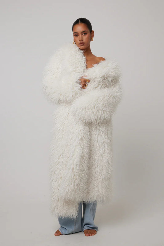Elegant Faux Fur Coat