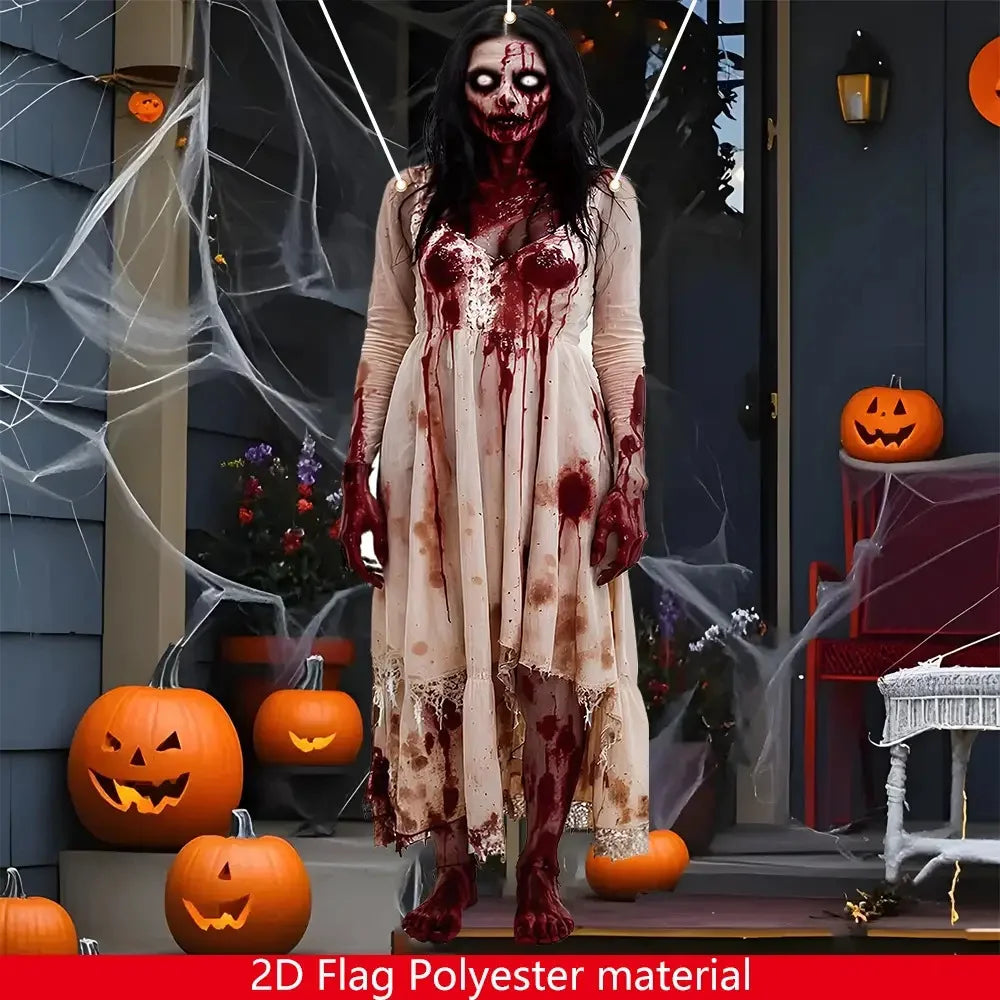 Bloody Zombie Door Banner
