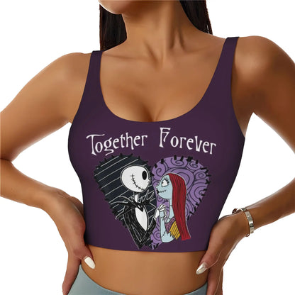 Skull Print Halloween Bra