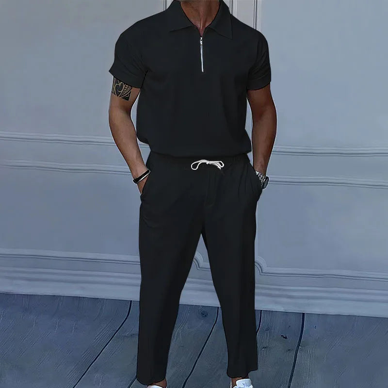Summer European American Solid Suit