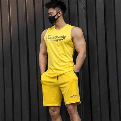 Quick-Dry Running Vest Shorts Set