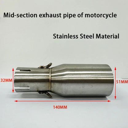 Universal 28-45mm to 51mm Exhaust Adapter Pipe